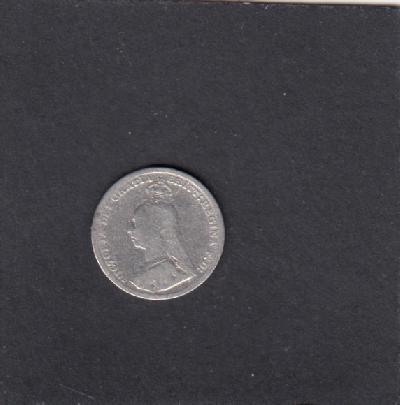 Beschrijving: 3 Pence VICTORIA 